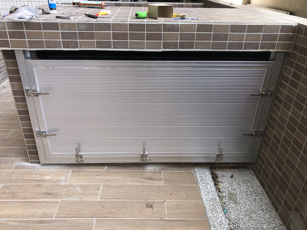 排風口一片式防水閘門